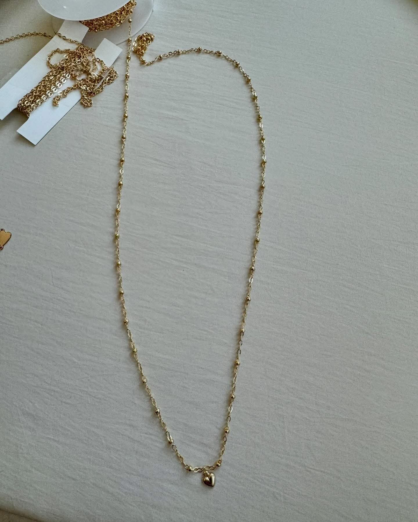 14k GF necklace with tiny Heart charm