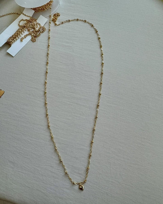 14k GF necklace with tiny Heart charm